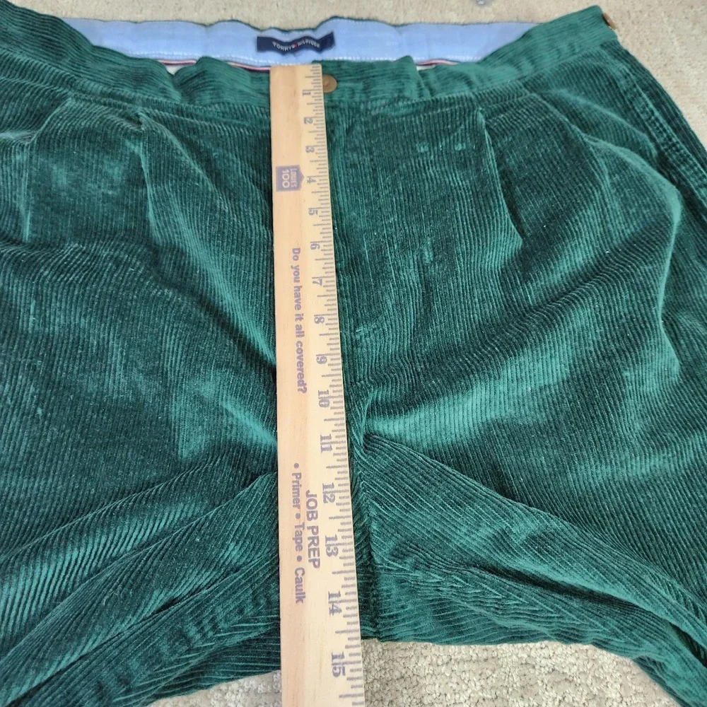 Tommy Hilfiger Corduroy Pants Men 38x30 *READ Pleated High Rise Trouser Baggy